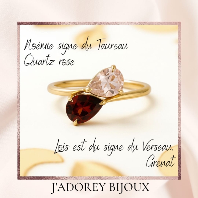 Une bague a la pierre de naissance de mon enfant