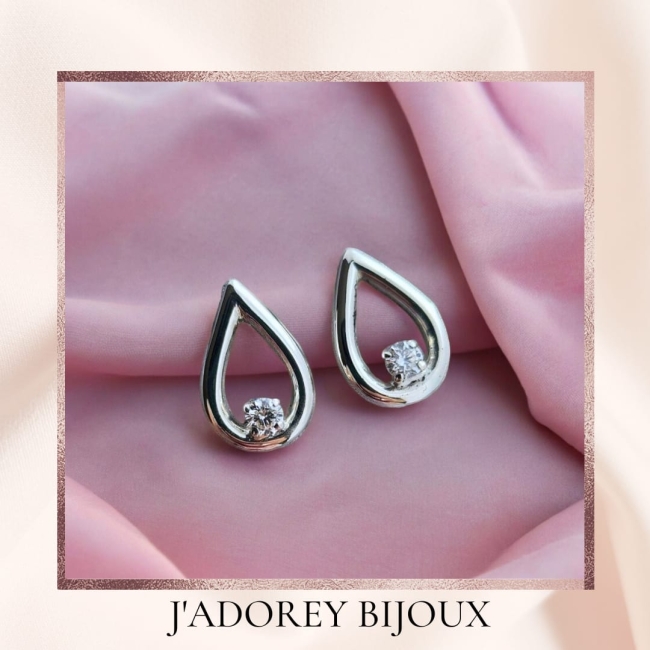 Goutte Étoilée — Argent & Zircon