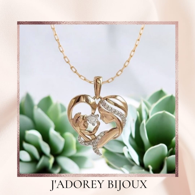 Pendentif « Lien d&#039;amour » — Argent 925 rhodié &amp; Zircones