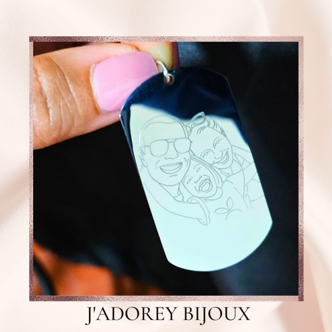 Porte-clés « Gravé pour la vie » — Acier inoxydable