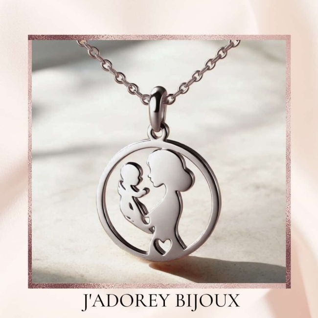 Pendentif « Silhouette d’après votre photo » — Argent 925
