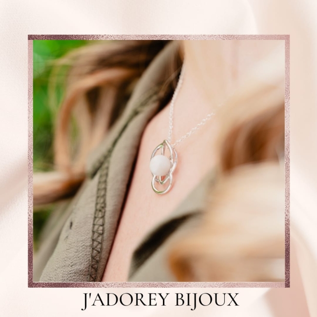 Pendentif « Fleur de Lait » — Argent 