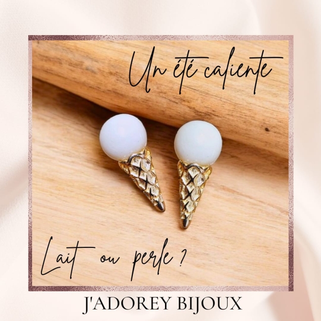 Boucles « Cornet de Douceur » — Or jaune 18k