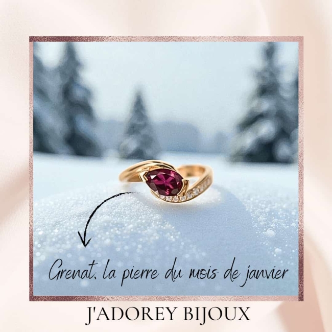 Bague « Pierre de Naissance » — Argent 925 (Nouveau) (Nouveau) (Nouveau)