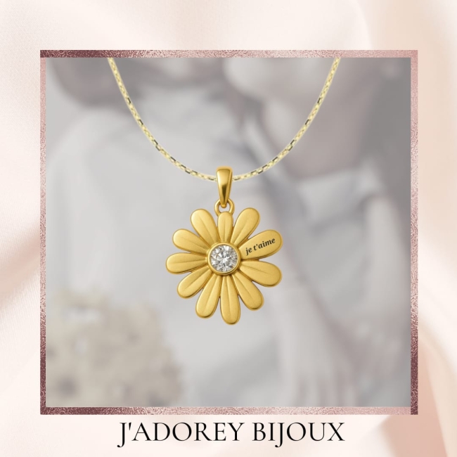 Pendentif « Fleur à la Folie » — Argent 925