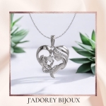 Pendentif « Lien d&#039;amour » — Argent 925 rhodié &amp; Zircones