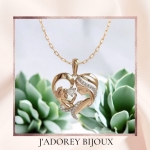 Pendentif « Lien d&#039;amour » — Argent 925 rhodié &amp; Zircones