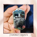 Porte-clés « Gravé pour la vie » — Acier inoxydable