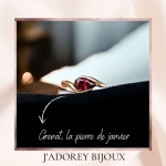 Bague « Pierre de Naissance » — Argent 925 (Nouveau) (Nouveau) (Nouveau)